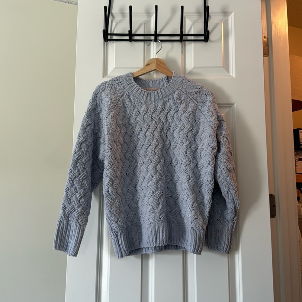 Baby blue chunky sweater